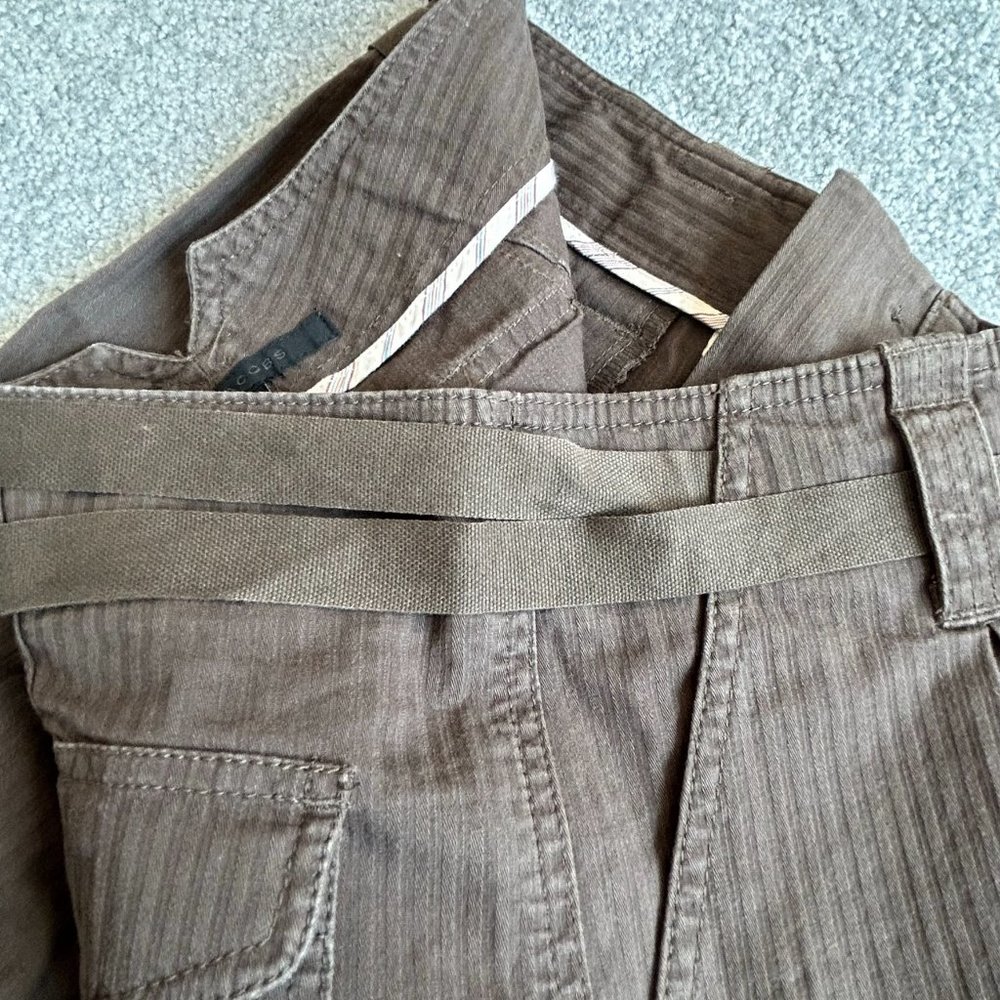 - Marc Jacobs Pleated Skirt with Fabric Belt in Brown Cotton US 4  -     A1659 - Picture 7 of 7